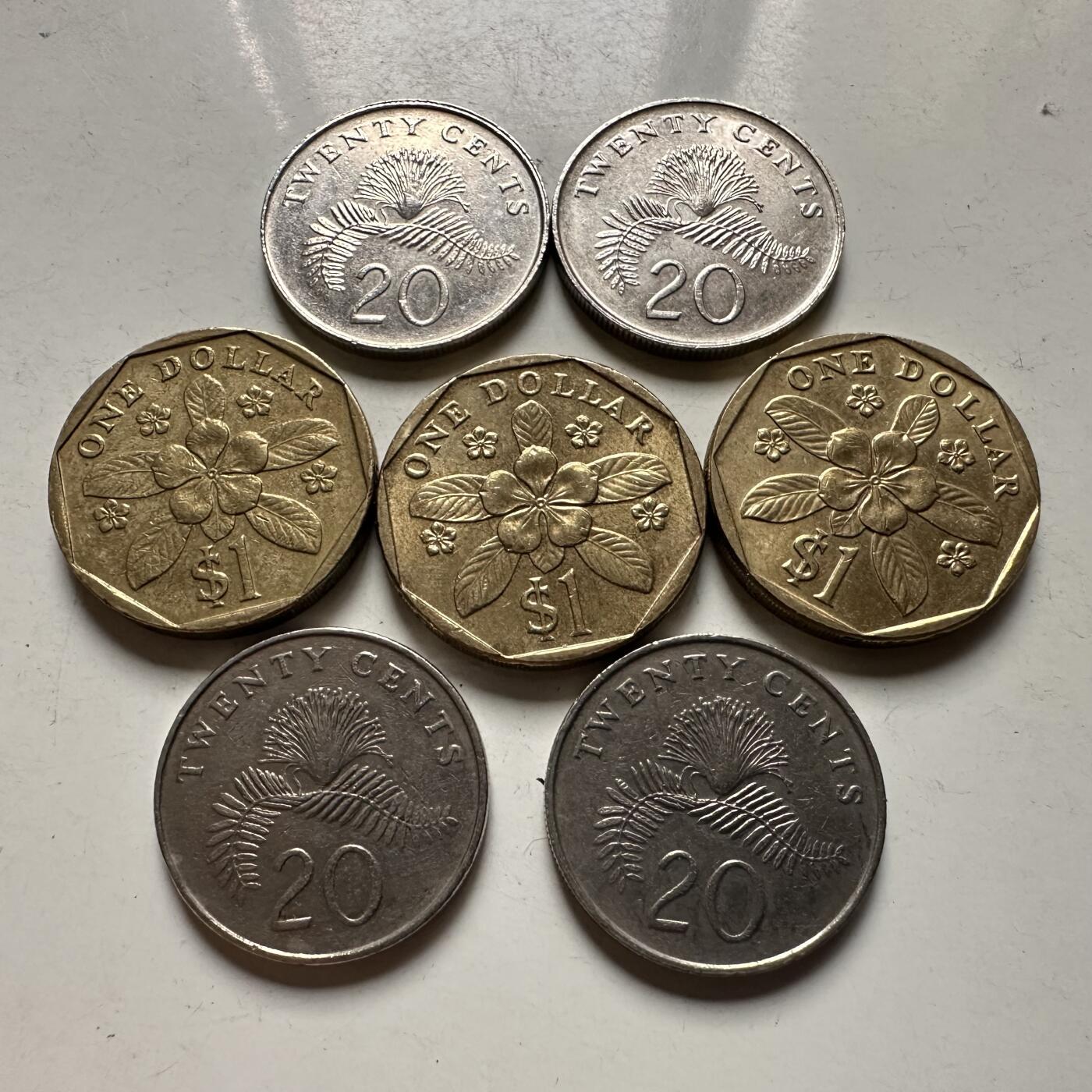 🌹外币初藏🌹🐯2026年第42场   每周二四六晚8️⃣点  新加坡一组 七枚