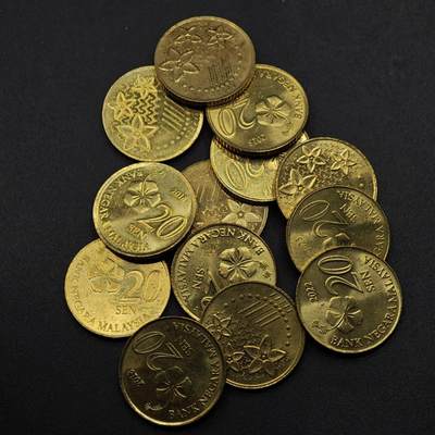 【淘币小摊】实时拍第八百九十二拍   散币场    每周一统一发货 - 马来西亚20分13枚