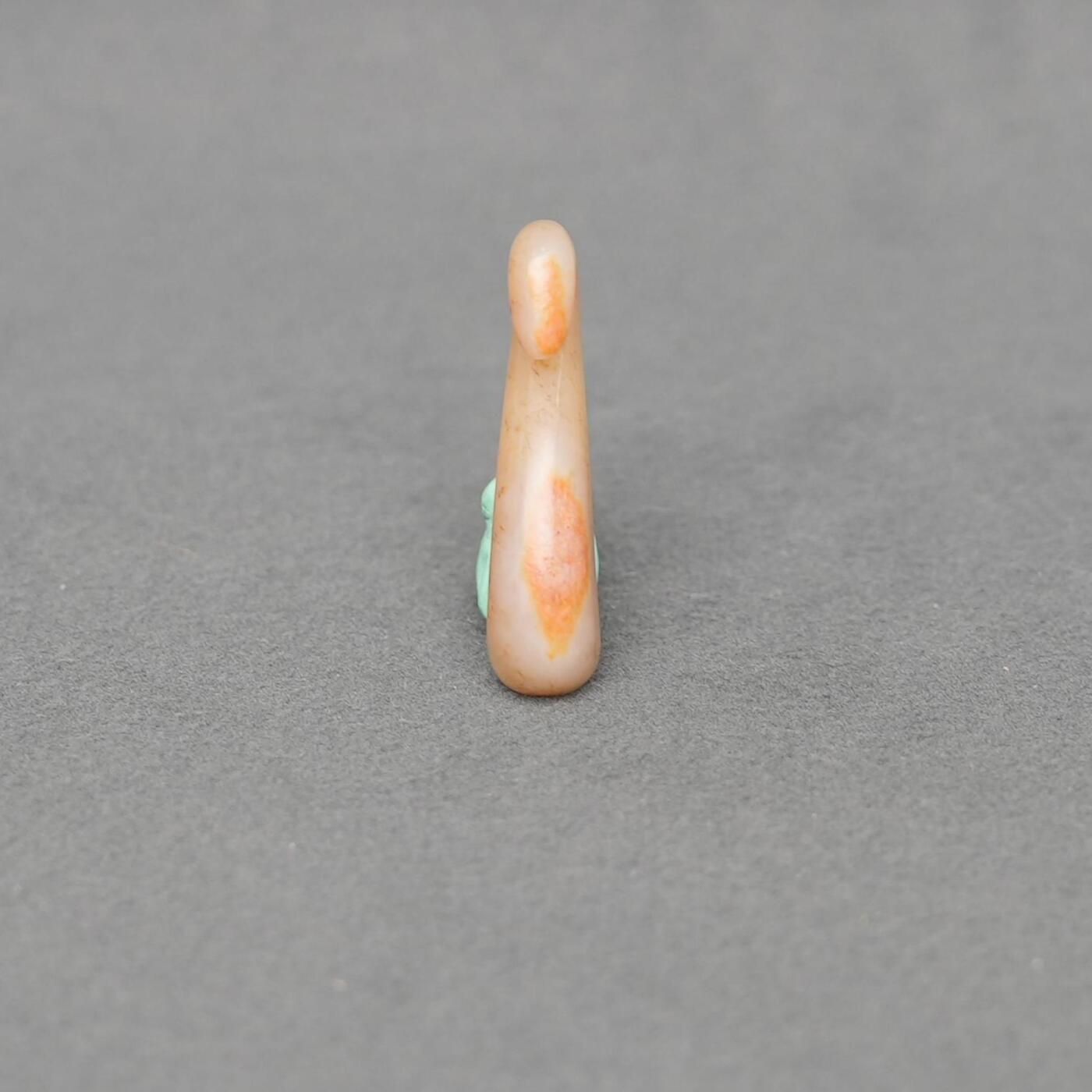  碧月说宝.韫玉流光-南京文物公司明清玉器专场（二） 红沁龙勾