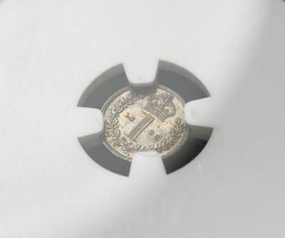 甄臻铺-世界币章拍卖（第60期），甄品场拍品征集中，送拍享返佣金等优惠多多 NGC-MS65-MS64 1896年维多利亚披纱洗脚币，宗教产物，天鹅绒布包浆，黑五彩，PL底板