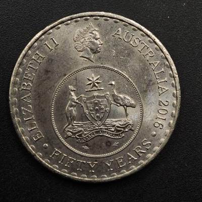 【淘币小摊】实时拍第八百九十三拍   散币场    每周一统一发货 - 澳大利亚2016年货币50周年20分纪念币