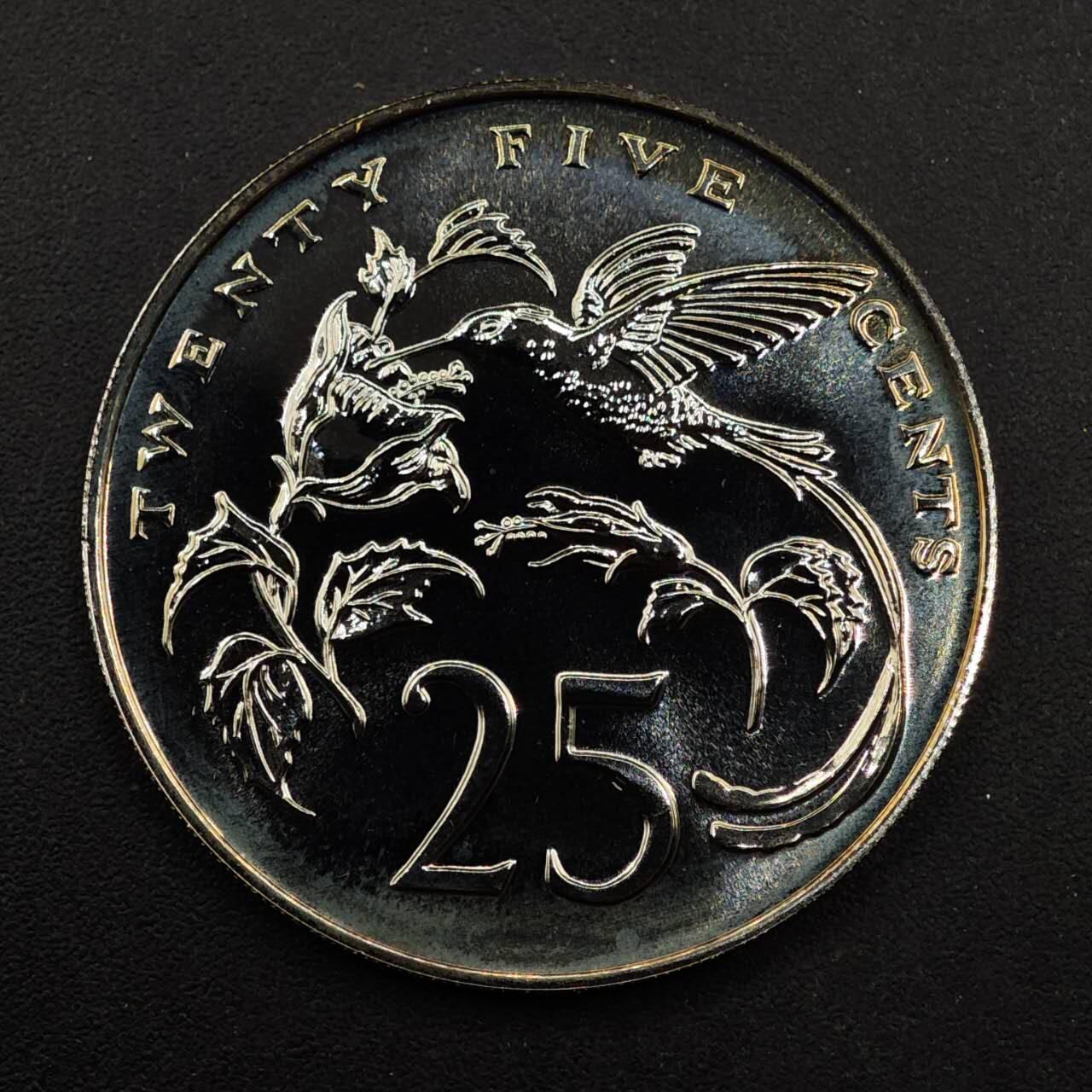 【淘币小摊】实时拍第八百九十二拍   散币场    每周一统一发货 牙买加1984年25分镍币