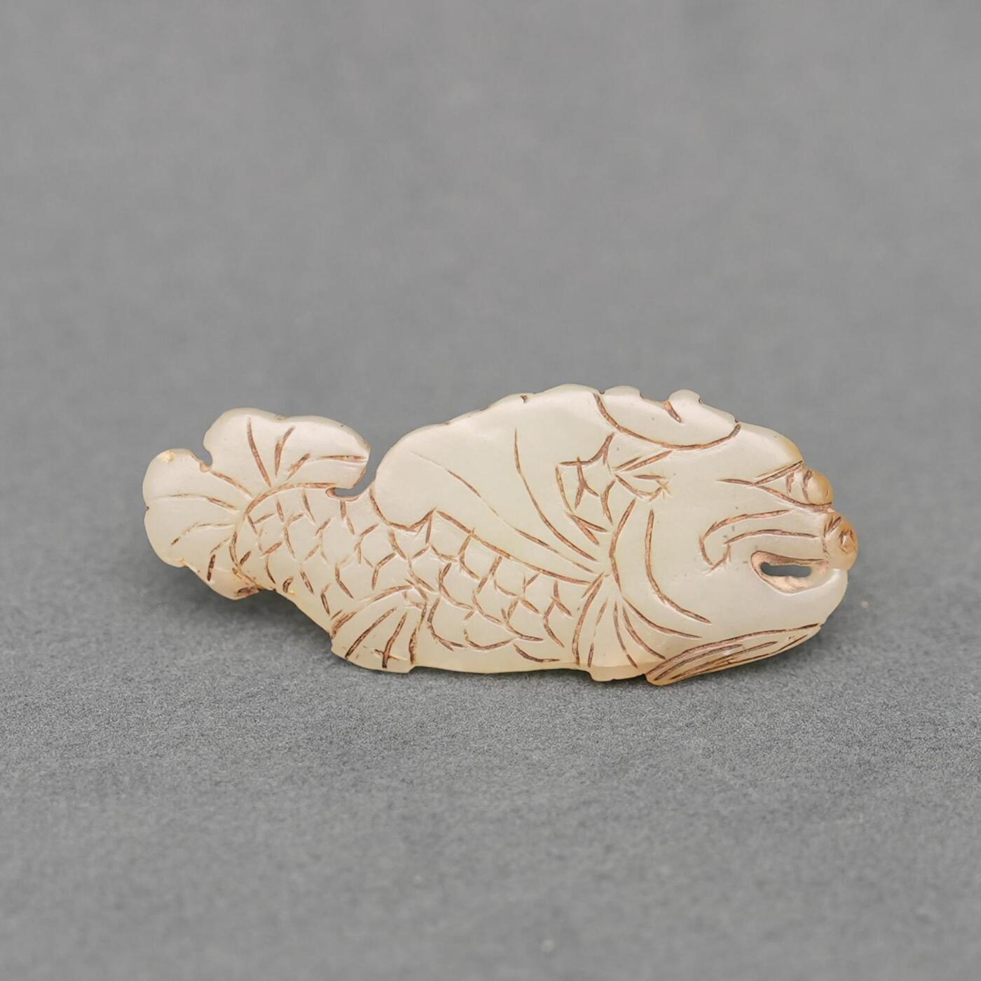 碧月说宝.韫玉流光-南京文物公司明清玉器专场（一） 玉 鱼龙佩