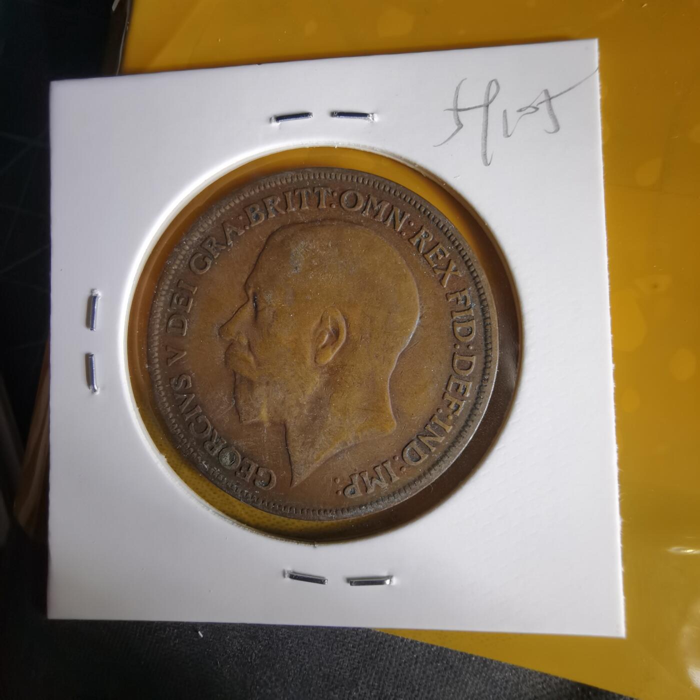 沼泽如烟--第1059场 英国1920年1便士