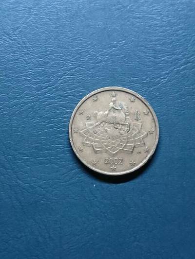 松南世界钱币——260415 意大利欧元50分铜币