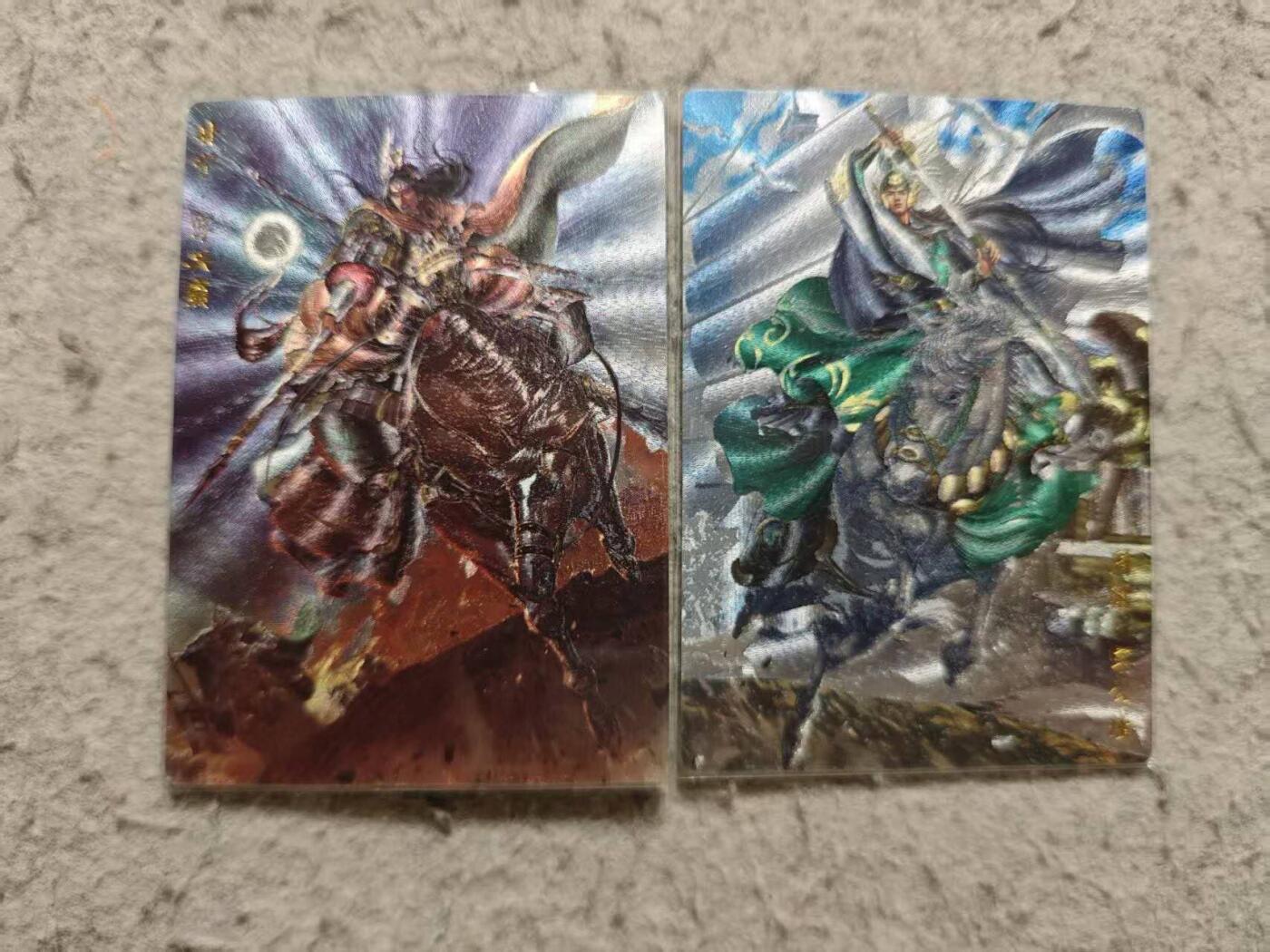 龙虎卡牌-八三场（满200元包邮，无佣金，每周六结拍，欢迎送拍） 粗闪2张 卡德曼  杆子周瑜&大西几甘宁