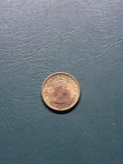 松南世界钱币——260415 香港伍仙铜币