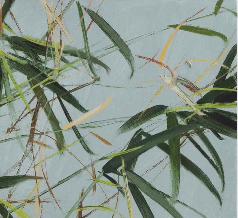 碧月说宝.当代书画专场一 冷军丝网版画 新绿