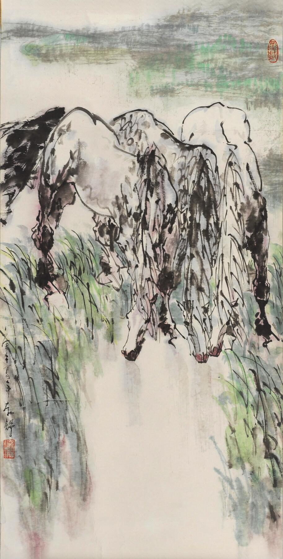 碧月说宝.当代书画专场一 刘勃舒 骏马图