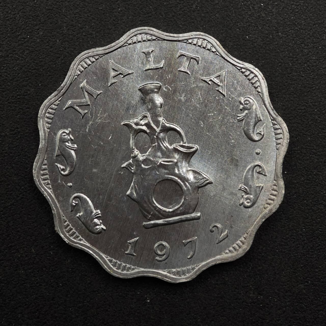 【淘币小摊】实时拍第八百九十二拍   散币场    每周一统一发货 马耳他1972年5米尔铝币