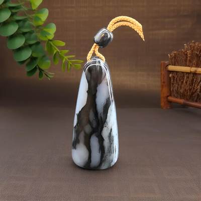 碧月说宝.君子怀瑾·当代和田玉清风专场(九) 青花籽料平安无事牌