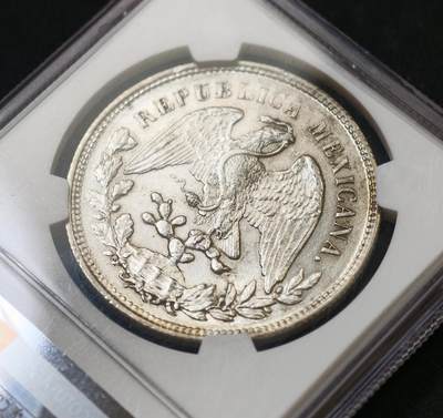 甄臻铺-世界币章拍卖（第60期），甄品场拍品征集中，送拍享返佣金等优惠多多 NGC-MS61 1902年ZS FZ厂墨西哥鹰洋比索