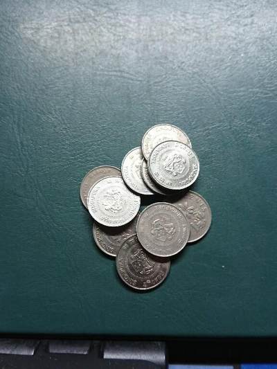 松南世界钱币——260415 新加坡高盾徽版本10分镍币10枚计1元2