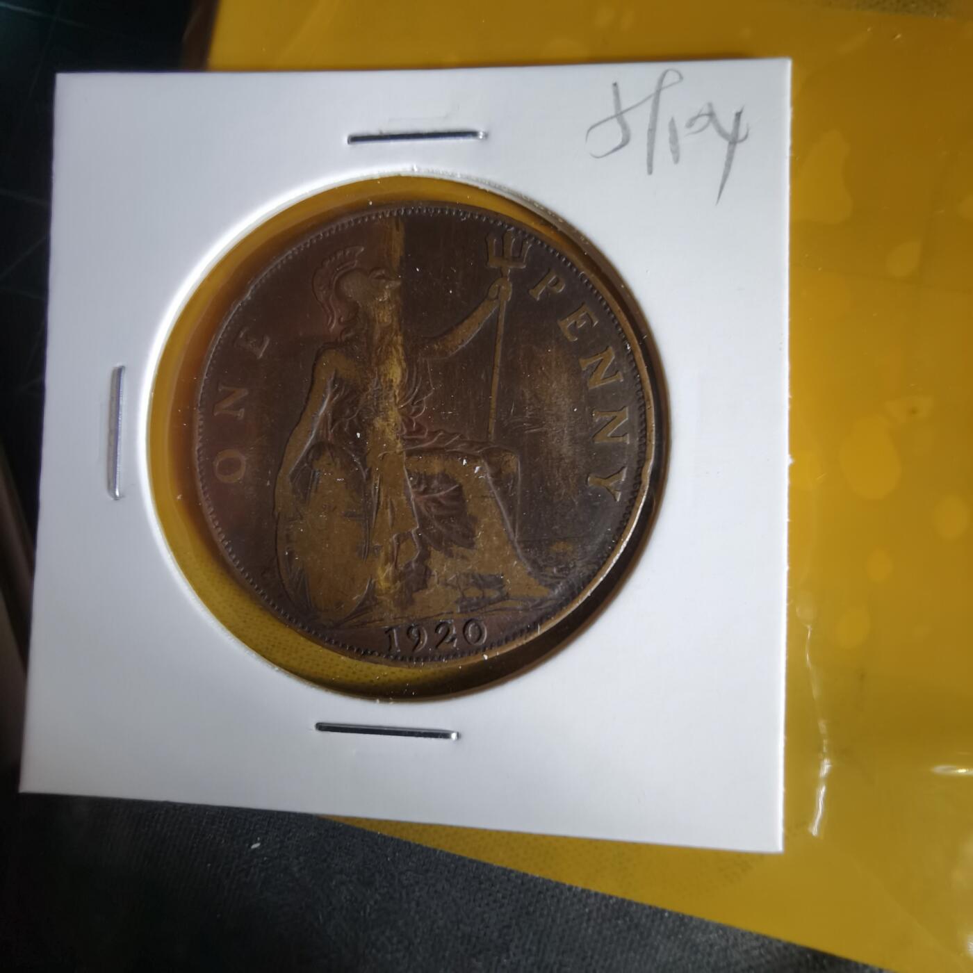 沼泽如烟--第1059场 英国1920年1便士