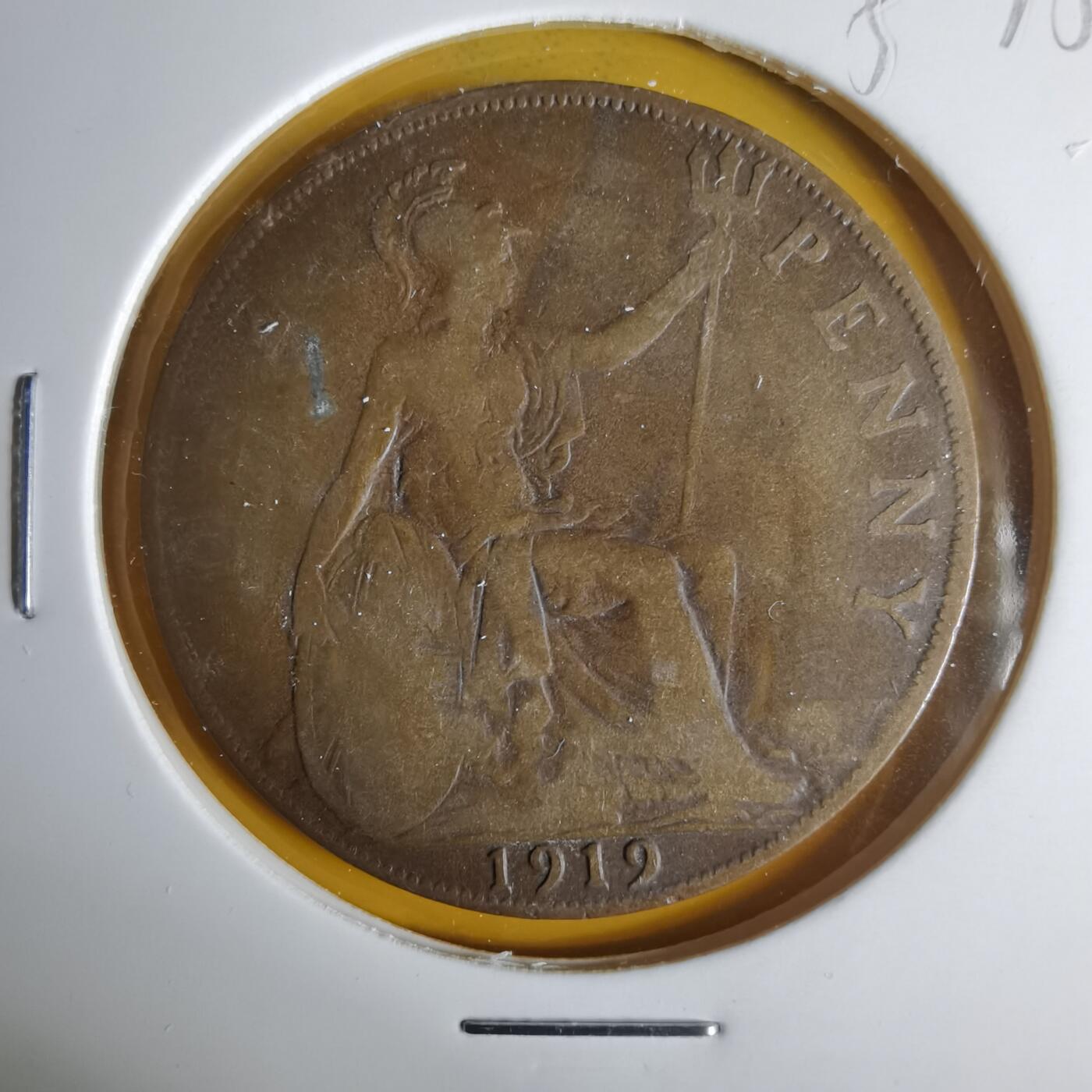 沼泽如烟--第1057场 英国1919年1便士