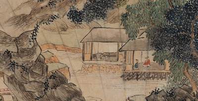 碧月说宝.近现代书画专场（九） 潘思牧（清） 溪山高士