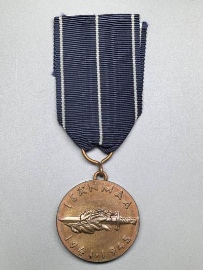 小驴勋章奖章收藏4月18日周六晚六点拍卖（珍爱和平，收藏战争，铭记历史，勿忘国耻，忠党爱国。有偿代拍，送拍规则在简介最后，参拍须阅读规则后再参拍，关系到运费包装发货时效真假辨别等关键信息，拍卖时不再发原图，看大图店主微信码在拍卖店铺介绍里或者找我要） 芬兰1941-1945年继续作战（苏芬战争）奖章