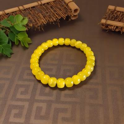 碧月说宝.君子怀瑾·当代和田玉清风专场(九) 8+蜜蜡老型手串