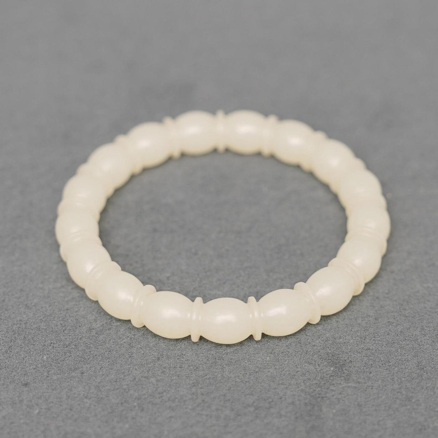  碧月说宝.韫玉流光-南京文物公司明清玉器专场（二） 玉连珠纹手镯