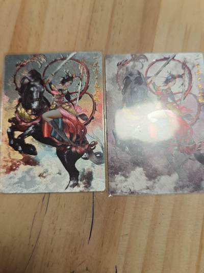 寸草不生 马年拍卖第三期 GOGOGO   张建东水浒 第一弹 扈三娘 原色 水墨一组