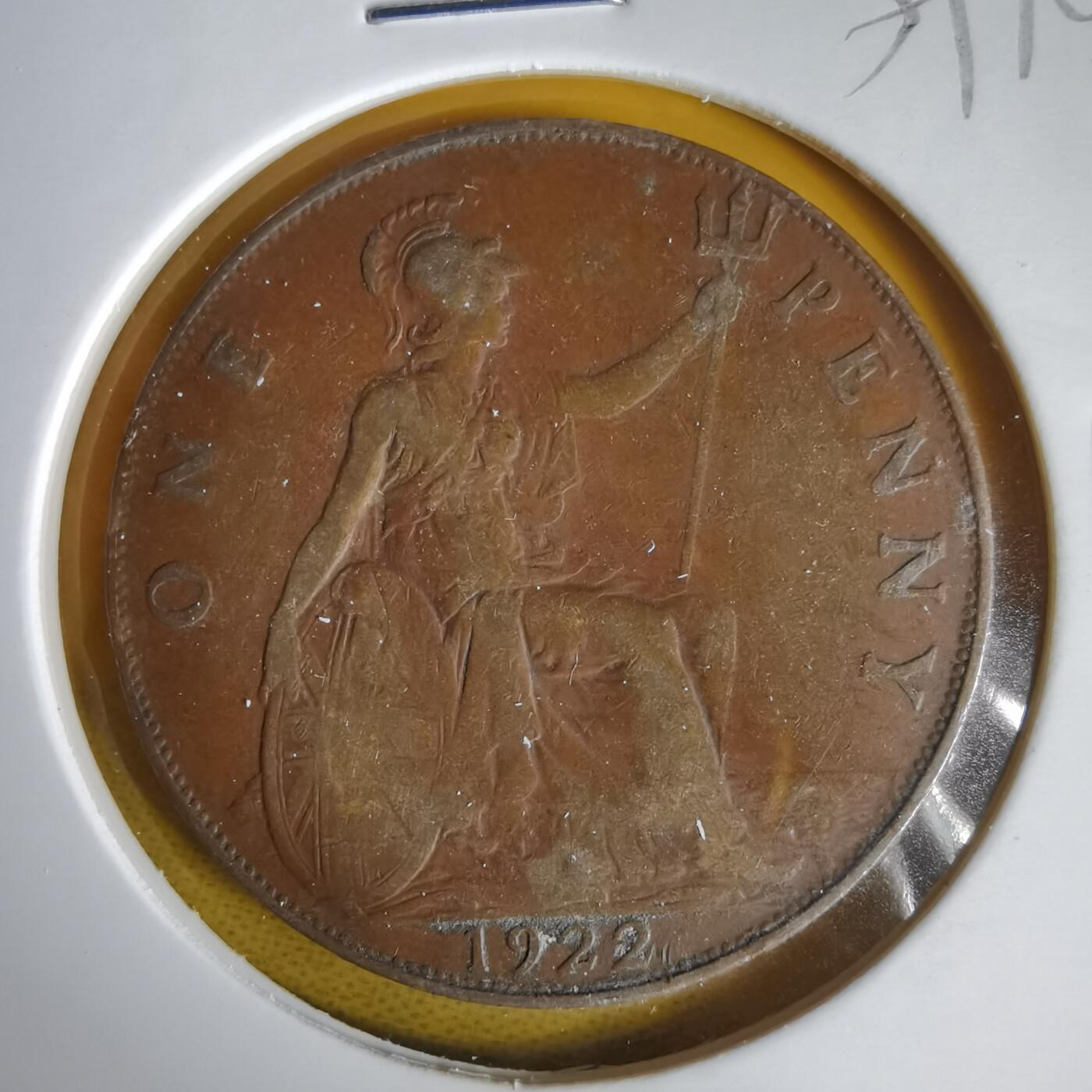 沼泽如烟--第1059场 英国1922年1便士