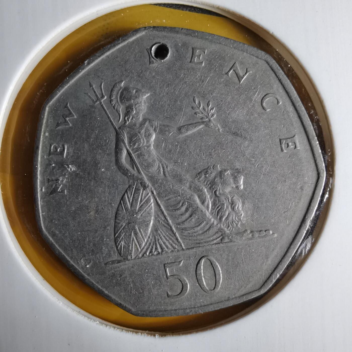 沼泽如烟--第1057场 英国1969年50便士