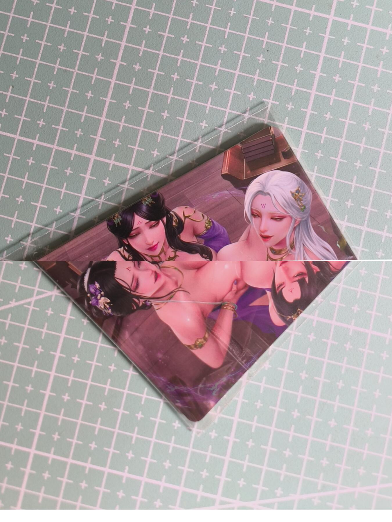 C先生卡牌 第27期 持续收拍品中…零手续费代拍 【彩闪】嘎嘎鸭《古风系列》3张 艺术卡