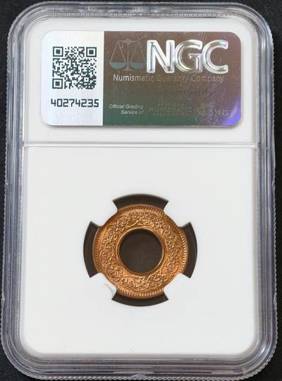 甄臻铺-世界币章拍卖（第60期），甄品场拍品征集中，送拍享返佣金等优惠多多 NGC-MS67RD 1943年印度沙派，铜光圆润