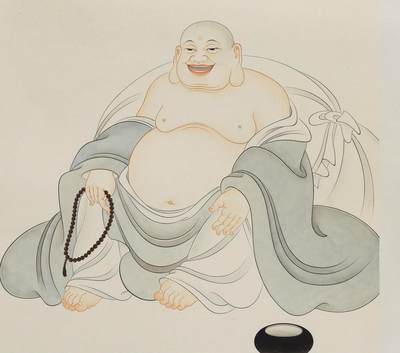 碧月说宝.近现代书画专场（九） 贾瑞峰 大欢喜心