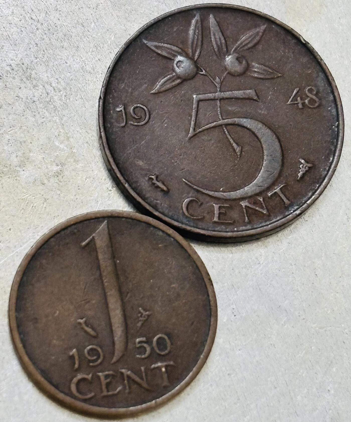 文馨钱币收藏第 300 场，银币，散币，小量德占比利时时期货币，长期接代拍业务 1948-50 年荷兰威廉明娜，朱莉安娜两任女王铜币，分别是关门年，首发年