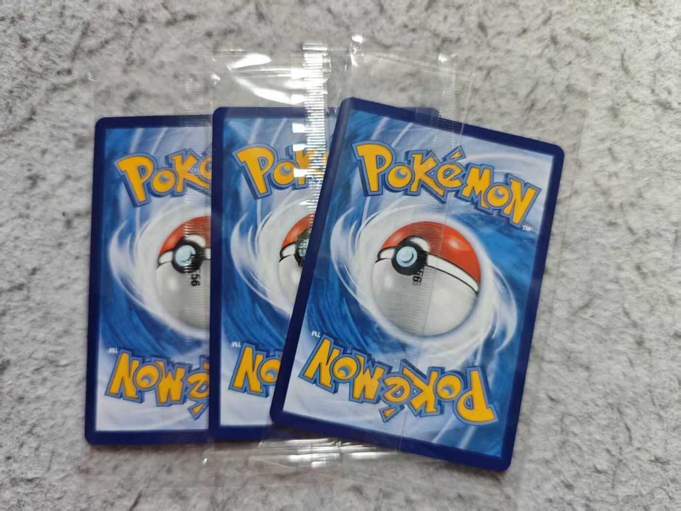 龙虎卡牌-八三场（满200元包邮，无佣金，每周六结拍，欢迎送拍） 【原袋】3张 宝可梦 P卡 (有新叶喵)
