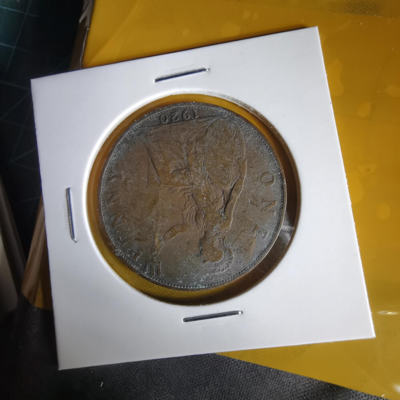 沼泽如烟--第1059场 英国1920年1便士