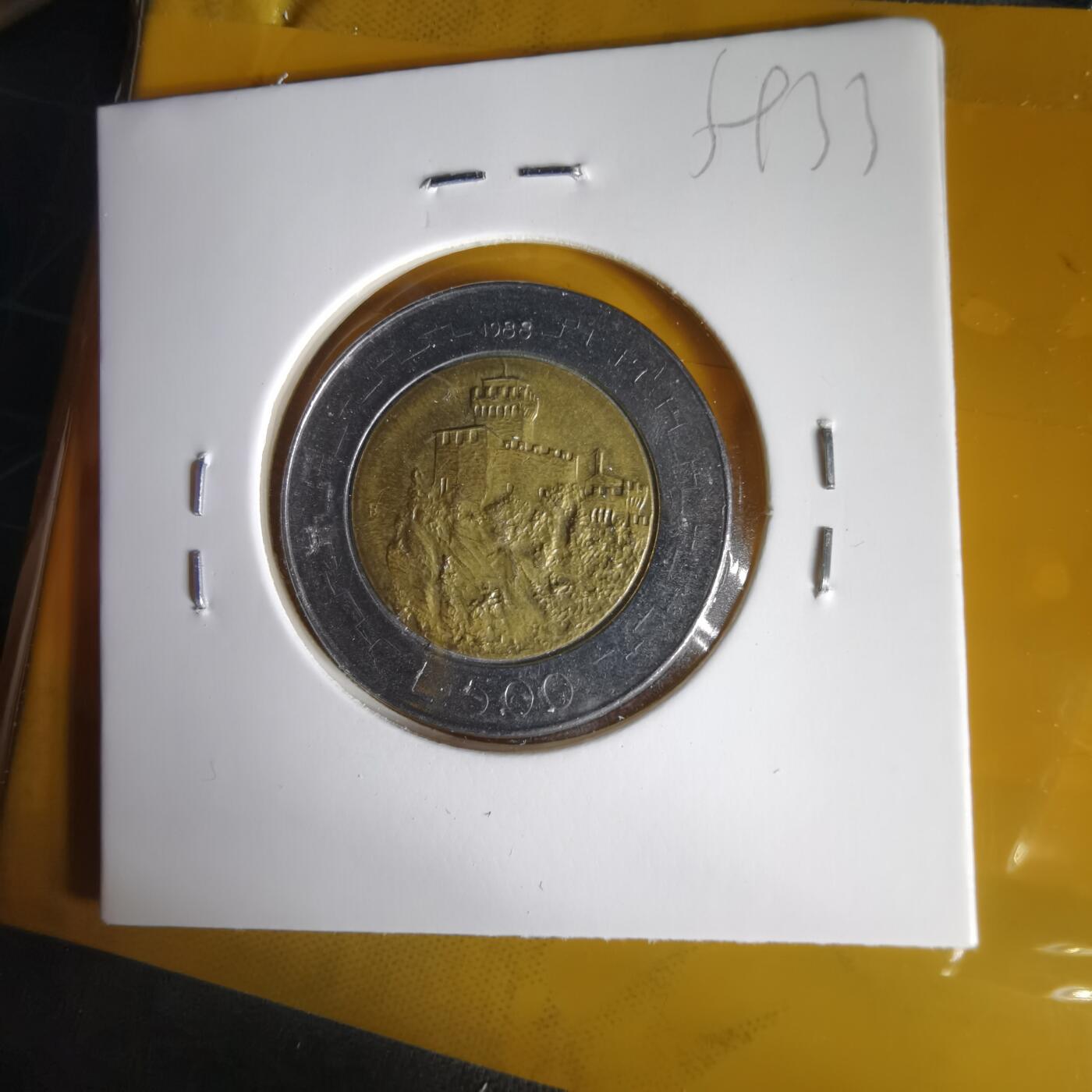 沼泽如烟--第1059场 圣马力诺1988年500里拉