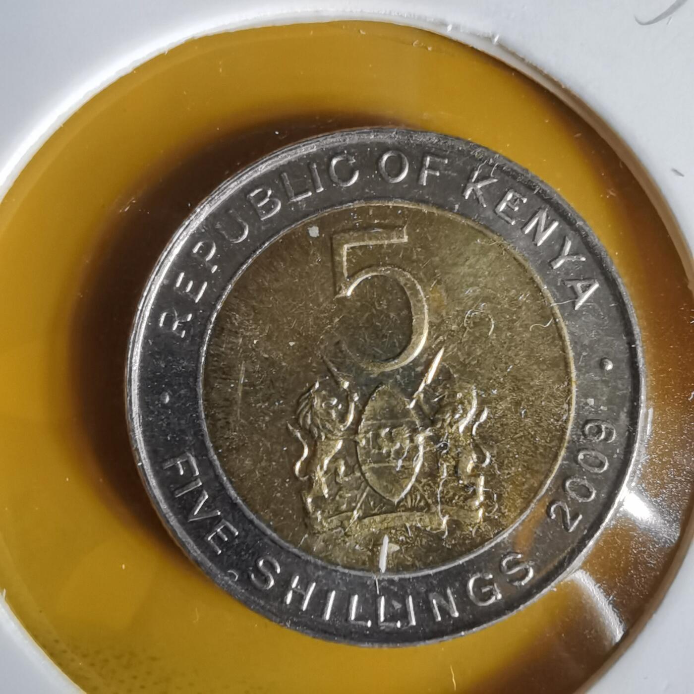 沼泽如烟--第1059场 肯尼亚2009年5先令