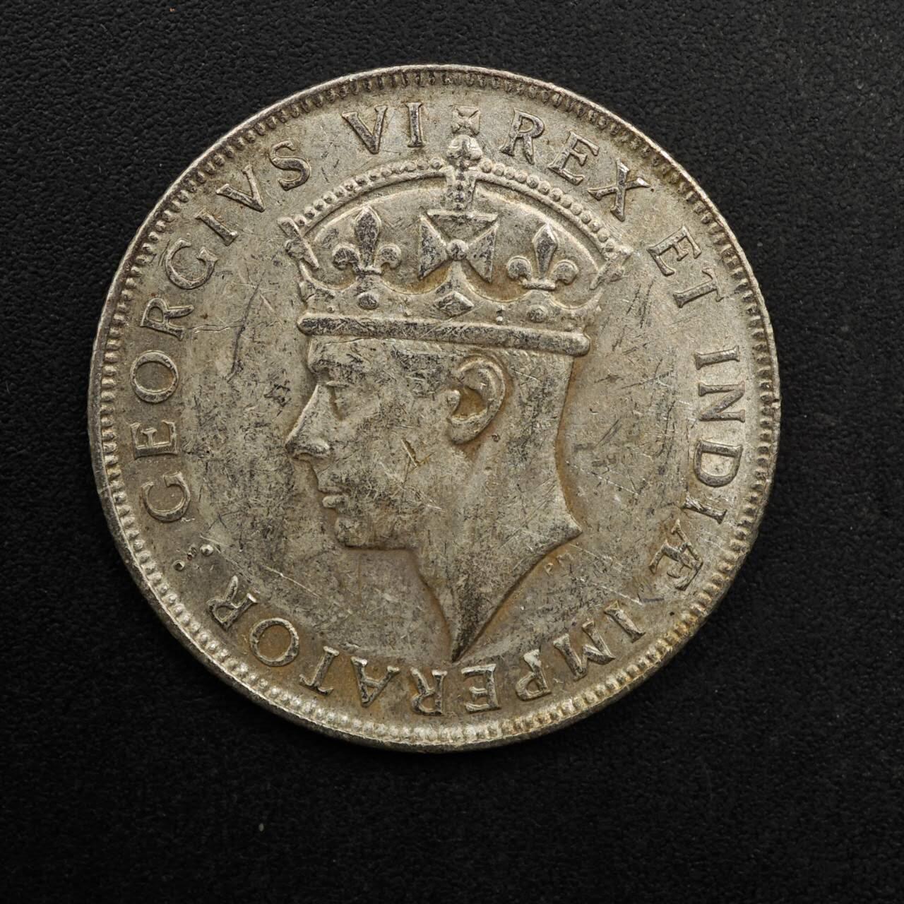 【淘币小摊】实时拍第八百九十二拍   散币场    每周一统一发货 英属东非1937年乔治六世1先令银币