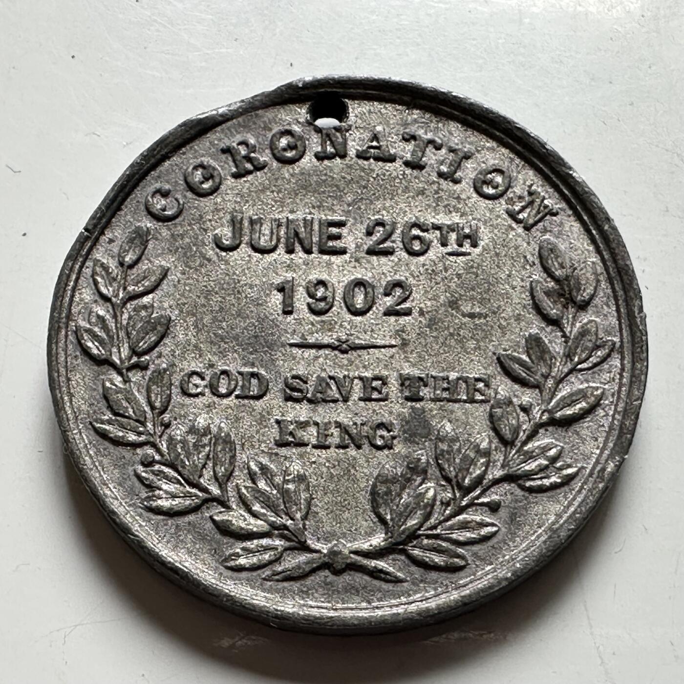 🌹外币初藏🌹🐯2026年第43场   每周二四六晚8️⃣点  世界硬币 英国 1902年 爱德华七世与亚历山德拉王后加冕纪念章 32.2毫米