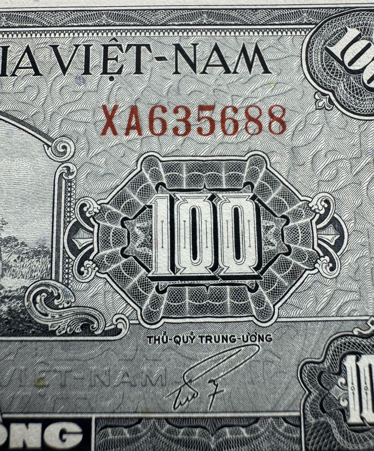 2026第7场（总第234期）：精品外钞、塑料钞、测试钞综合场  越南1955年版100盾（近全新）全程无47双尾88