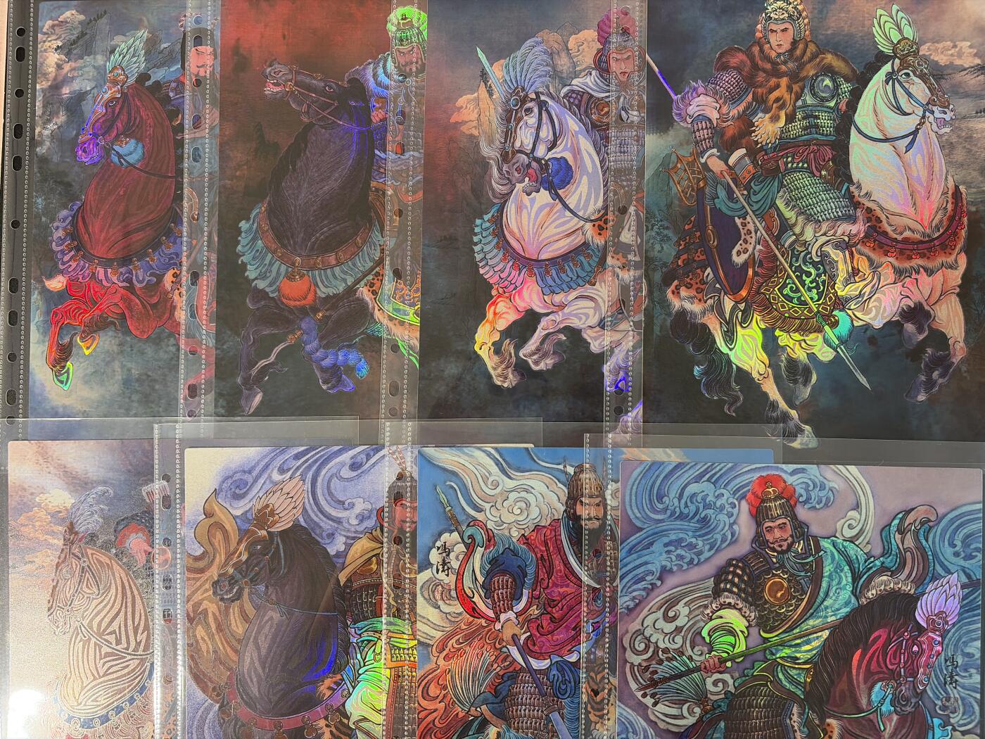 NO.30 好又多金牌大场，每周一站式配齐，方便凑单！（周6晚9点截拍，卖家送拍0抽成！） 齐卡 三国二十四名将 冯涛 五虎+魏延+颜良文丑 彩闪A4大卡8张