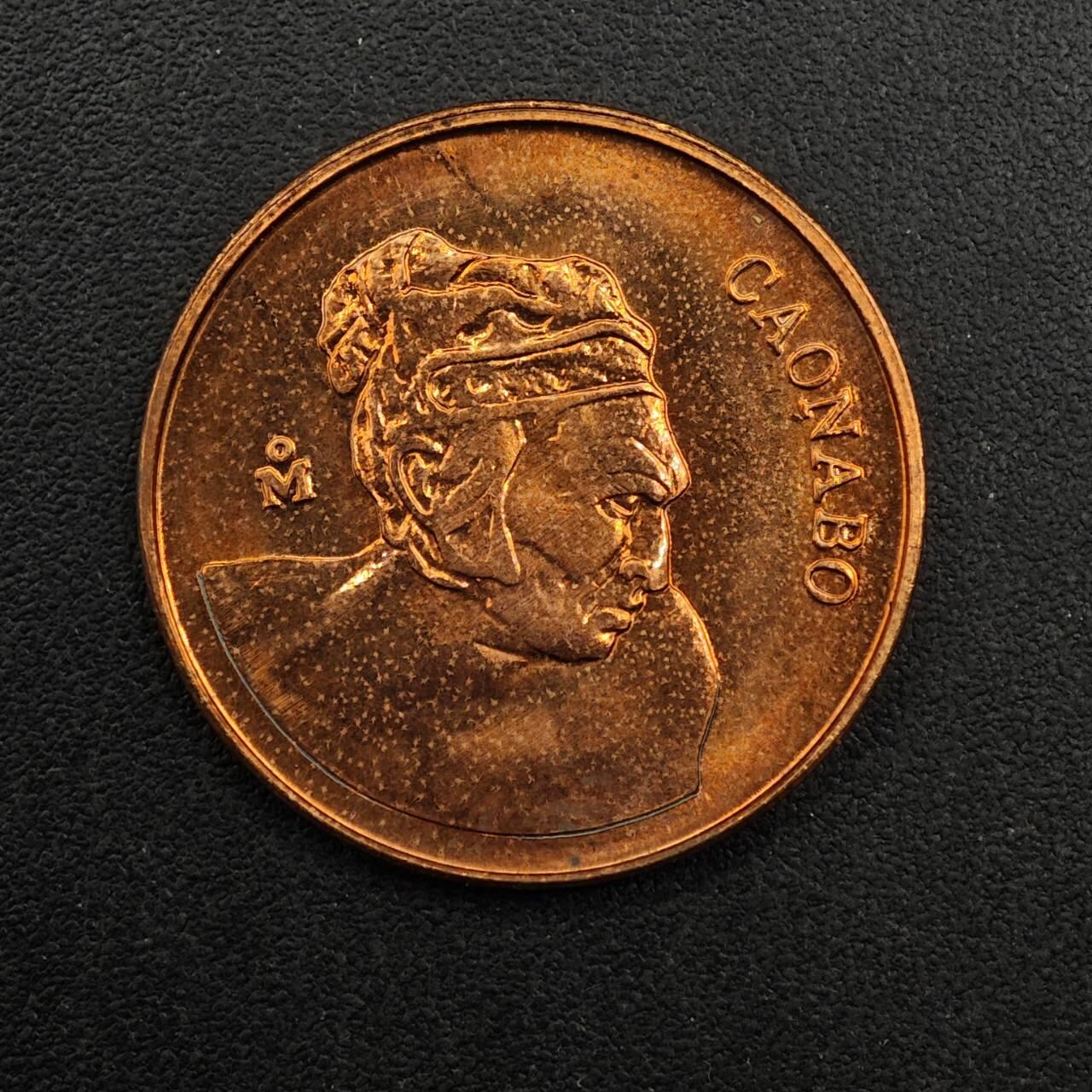 【淘币小摊】实时拍第八百九十二拍   散币场    每周一统一发货 多米尼加1984年1分铜币