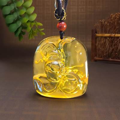 碧月说宝.君子怀瑾·当代和田玉清风专场(九) 俄料金珀雕刻件