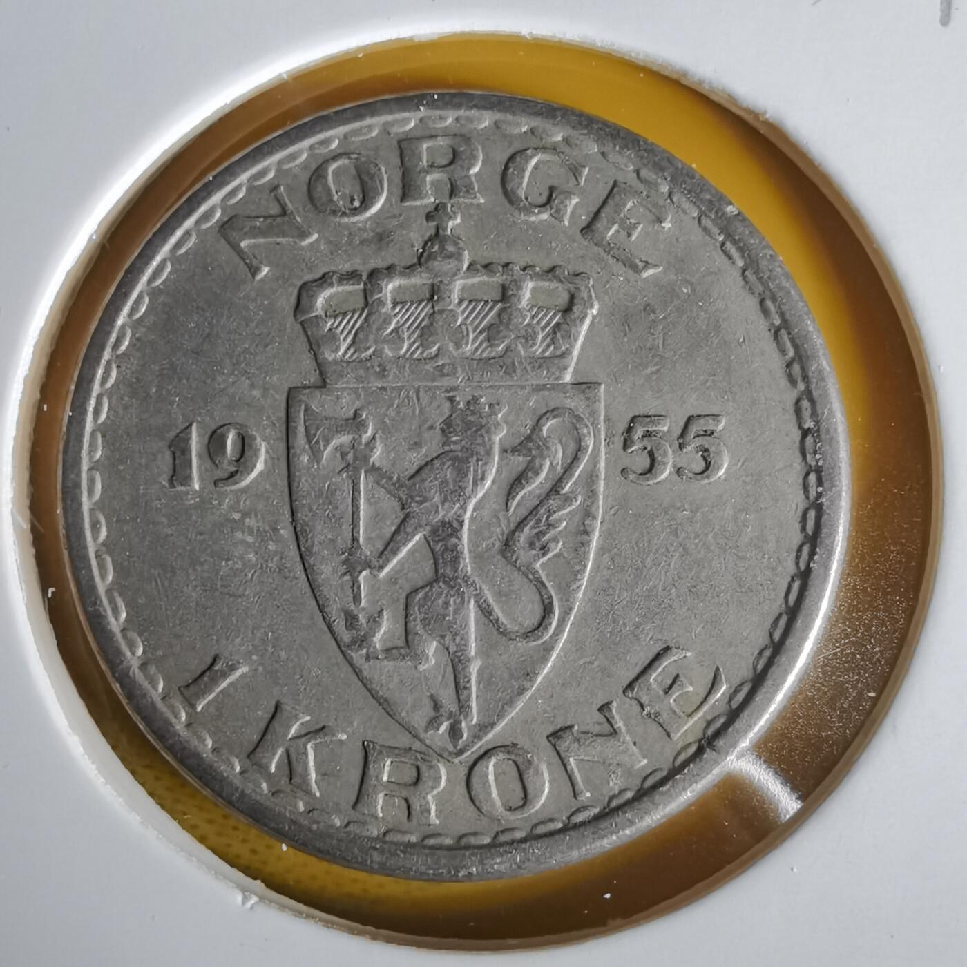 沼泽如烟--第1059场 挪威1955年1克朗