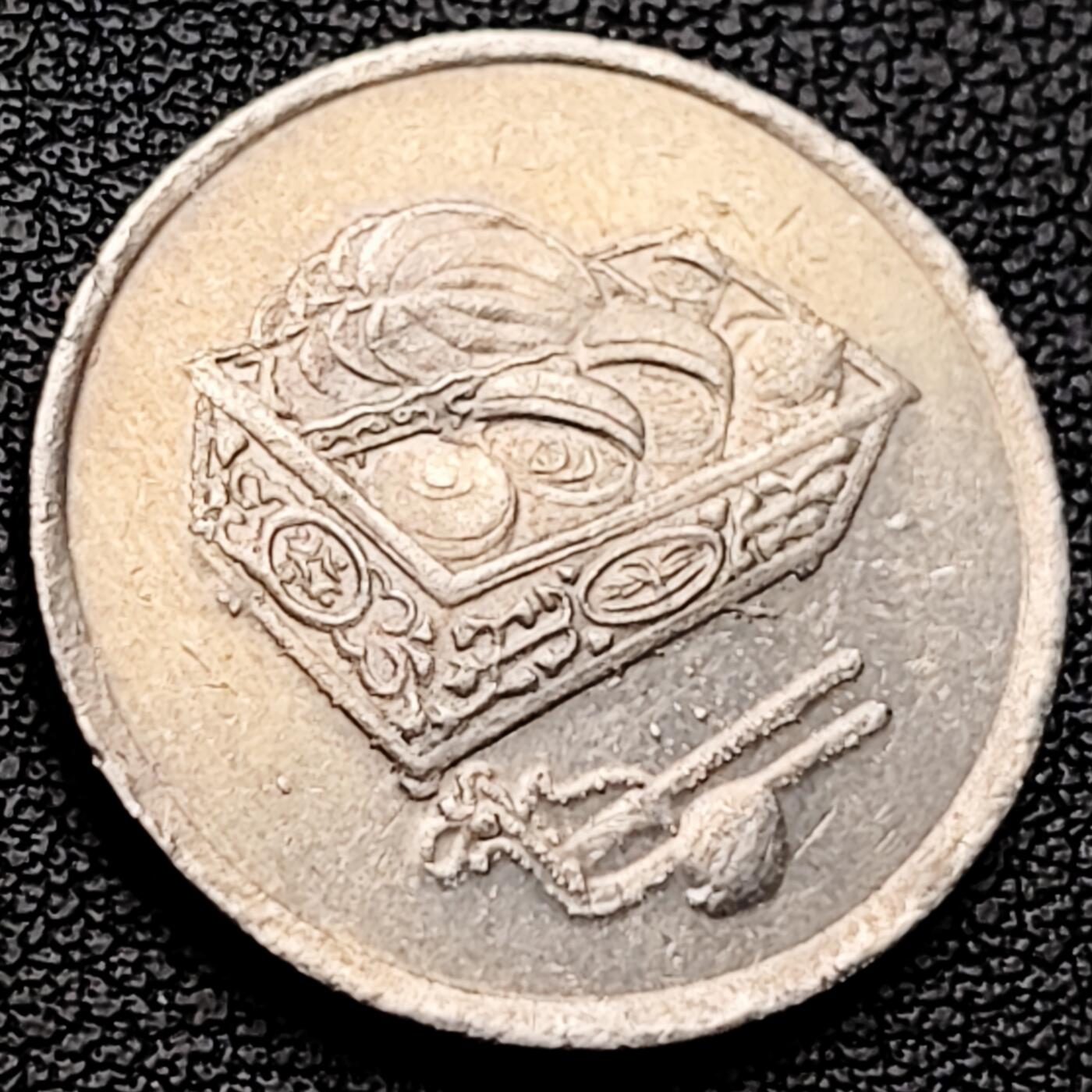 泉币菌-第227场-拍品多 请提前出价 马来西亚20仙 传统手工艺品 栳叶盒 铜镍币 硬币 23.6mm 