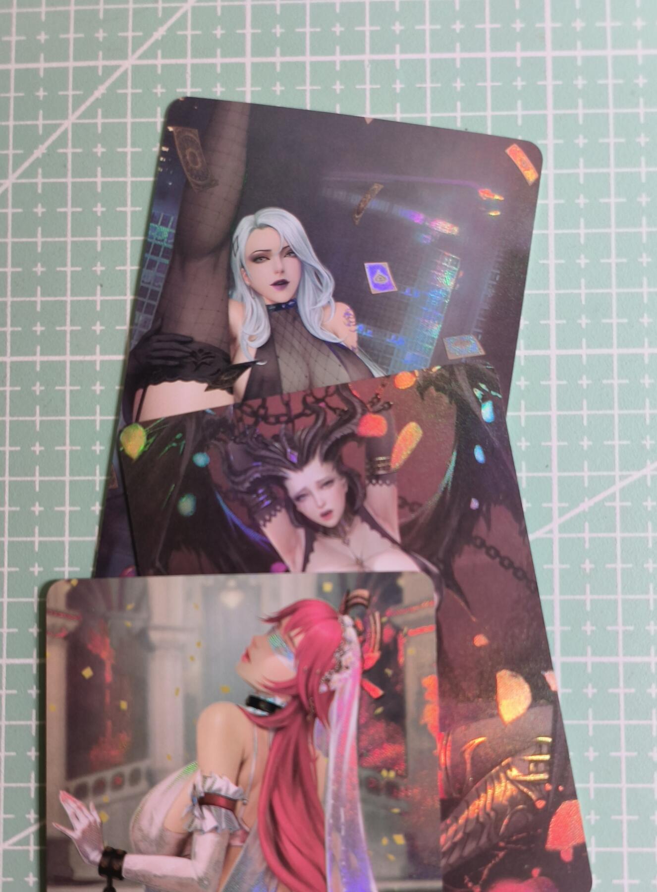 C先生卡牌 第27期 持续收拍品中…零手续费代拍 【彩闪】游戏·动漫·卡通·古风  3张 艺术卡