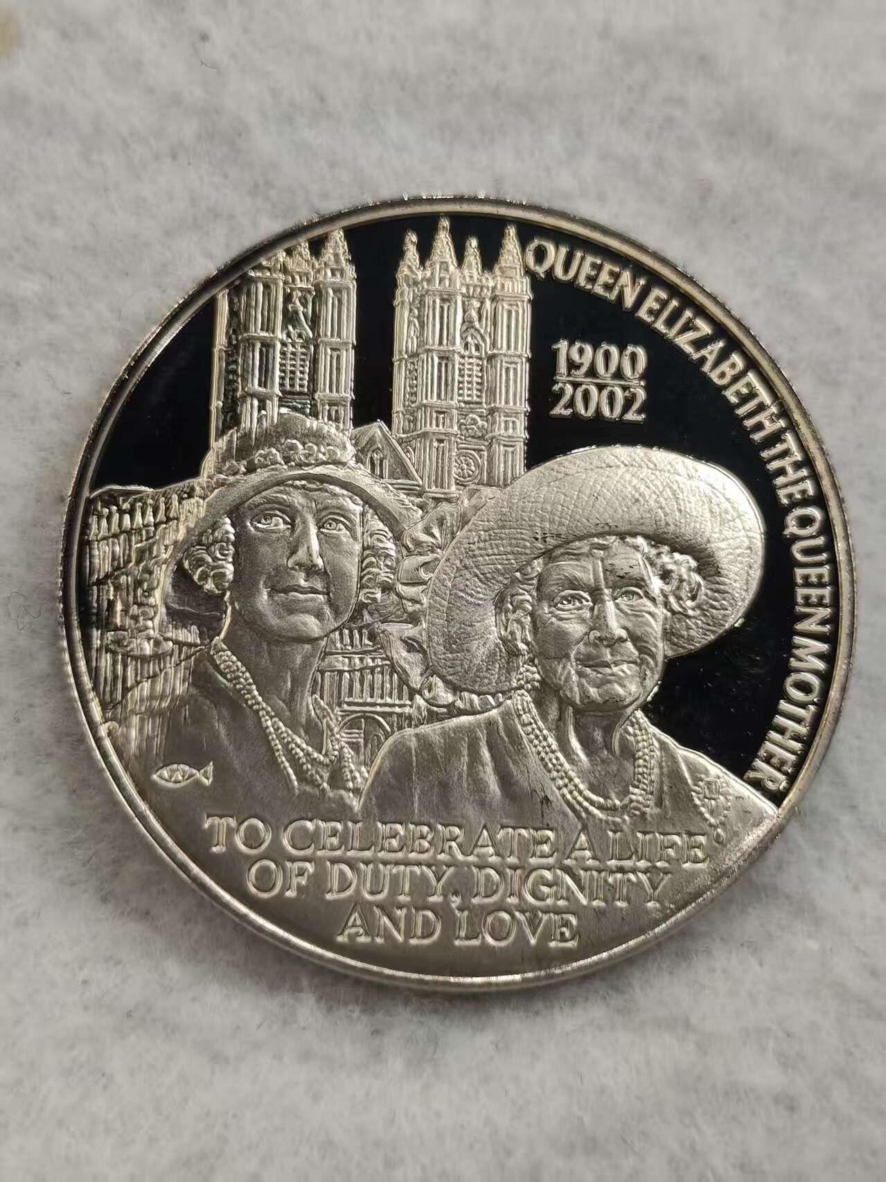 G&W世界散币，银币处理专场（第48场） 福克兰2002年50便士  伊丽莎白王太后逝世  克朗型