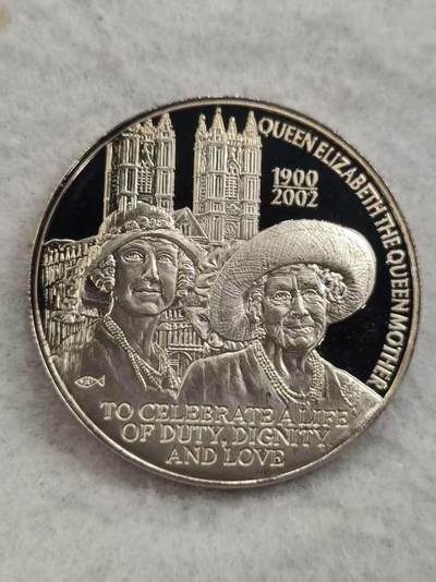 G&W世界散币，银币处理专场（第48场） - 福克兰2002年50便士  伊丽莎白王太后逝世  克朗型