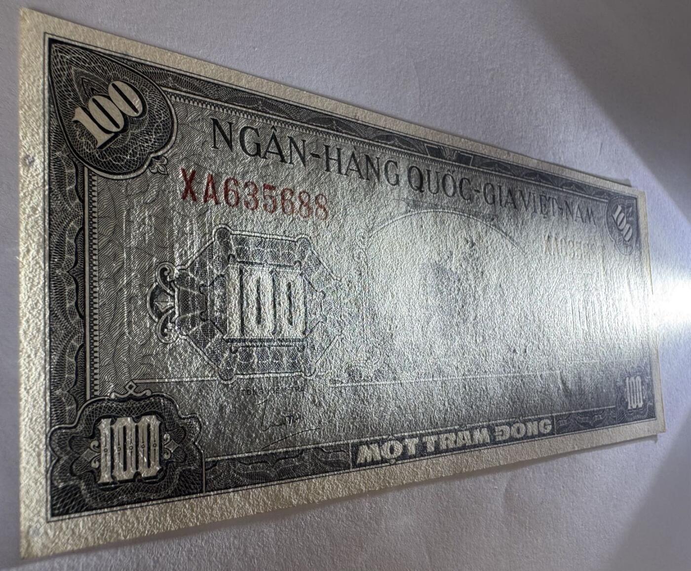 2026第7场（总第234期）：精品外钞、塑料钞、测试钞综合场  越南1955年版100盾（近全新）全程无47双尾88