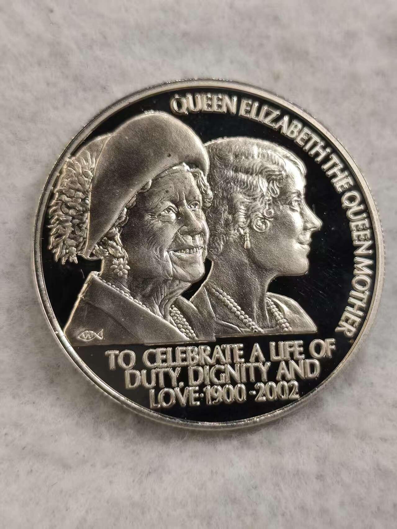 G&W世界散币，银币处理专场（第48场） 圣赫勒拿2002年50便士 伊丽莎白王太后百年诞辰  克朗型