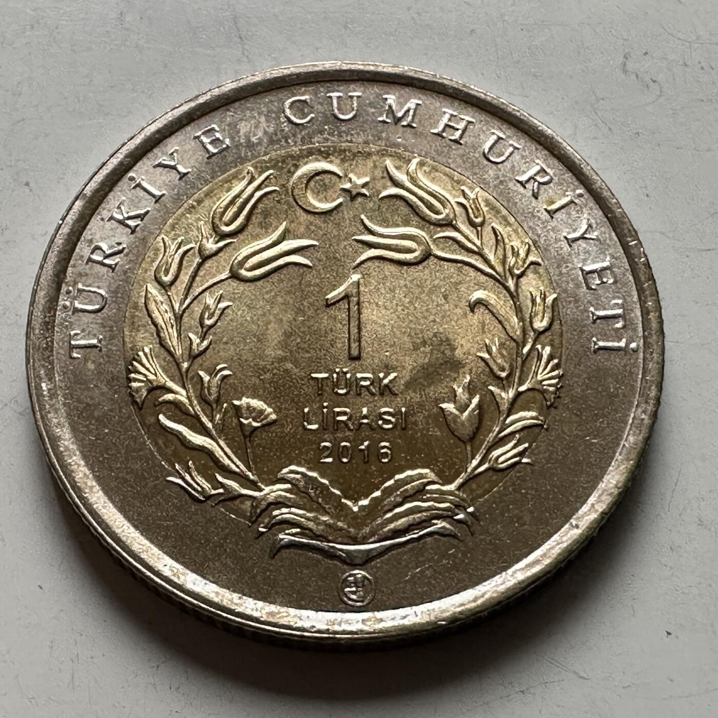 🌹外币初藏🌹🐯2026年第43场   每周二四六晚8️⃣点  世界硬币 土耳其 2016年 欧洲睡鼠 1里拉双色纪念币