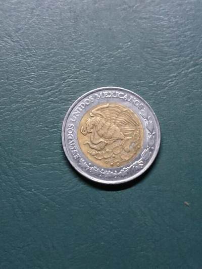 松南世界钱币——260415 墨西哥5新比索镍币