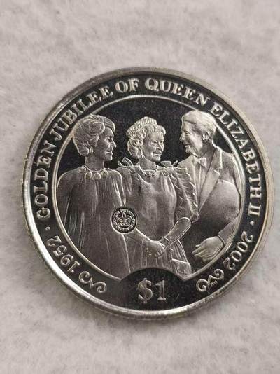 G&W世界散币，银币处理专场（第48场） - 英属维尔京2002年1元 伊丽莎白二世登基50周年  克朗型
